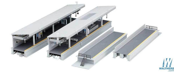 Kato 23-161 N Scale One-Sided Suburban Platform Dx Kit