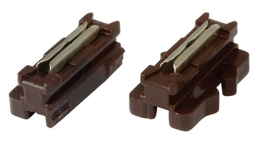 PowerHobby Kato 24820 N Scale Track Half-Joiner-Brown (20) — N Tracks