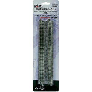 kato 20-004 N 9-3/4" Double Track Straight Concrete Ties (2)