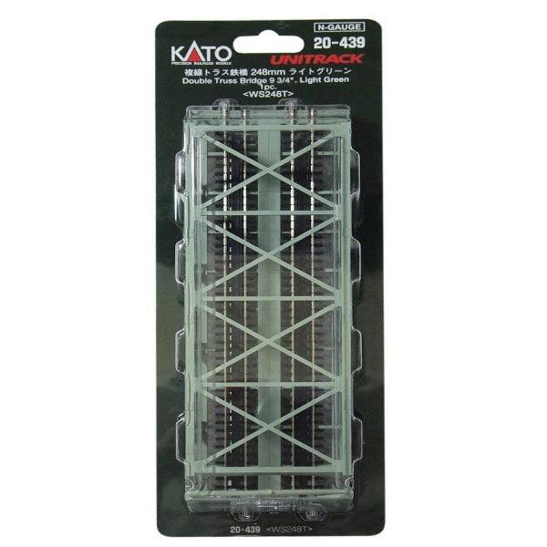 Kato 20-439 N Gauge Double-Track Railway Bridge Truss (Light Green)