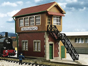 Kibri 37805 N Scale Signal Tower in Stuttgart-Feuerbach - Kit -- 3-1/2 x 2 x 2-3/4" 9 x 5 x 7cm