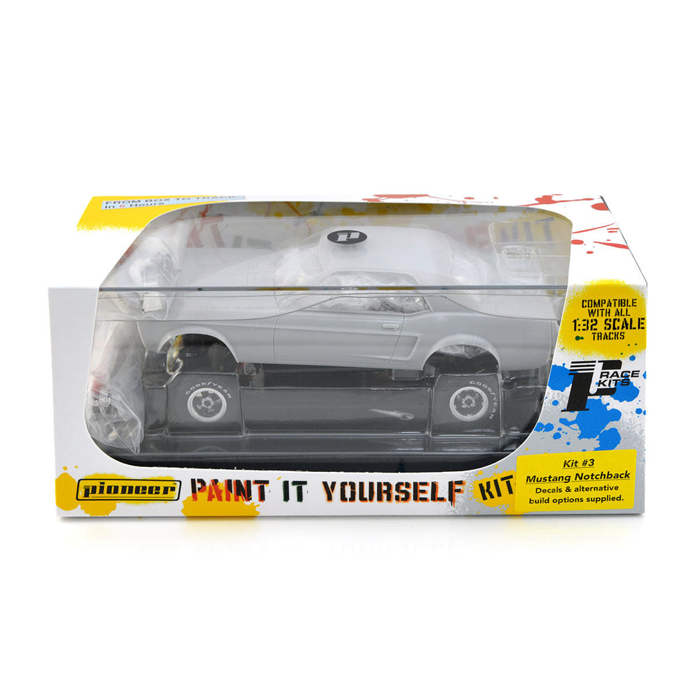 Pioneer Kit#3 1968 Mustang Notchback White Kit 1/32 slot Car Scalextric DPR