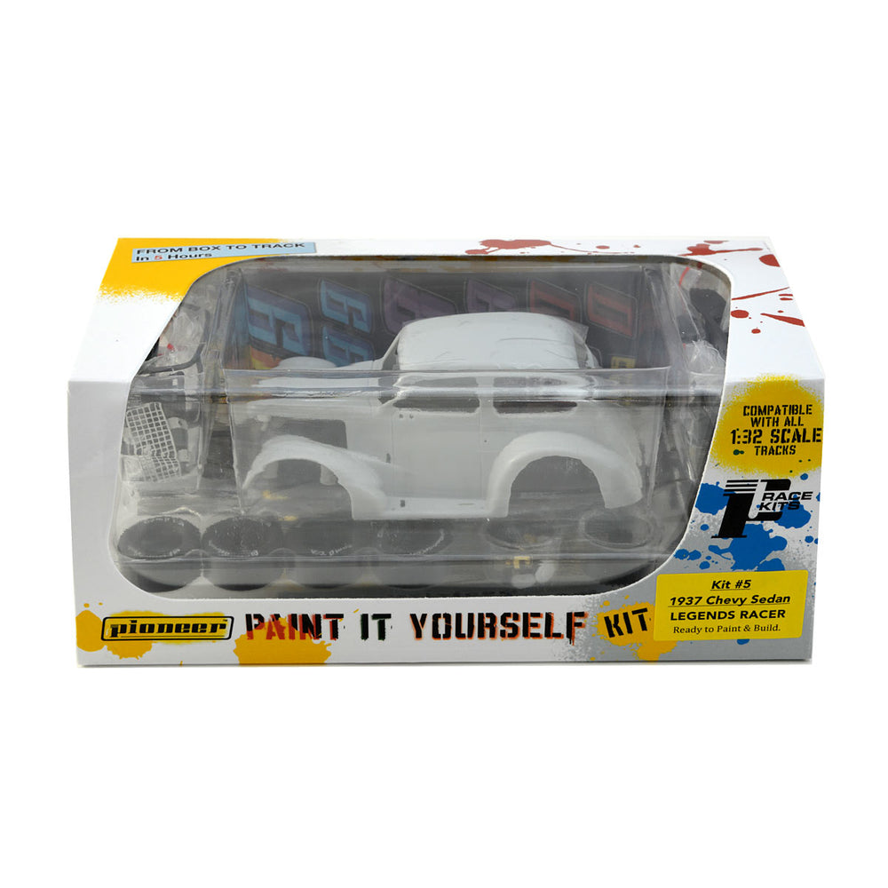 Pioneer Kit#5 1937 Chevy Sedan Legends Racer White Kit 1/32 slot Car Scalextric DPR