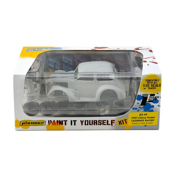 Pioneer Kit#5 1937 Chevy Sedan Legends Racer White Kit 1/32 slot Car Scalextric DPR