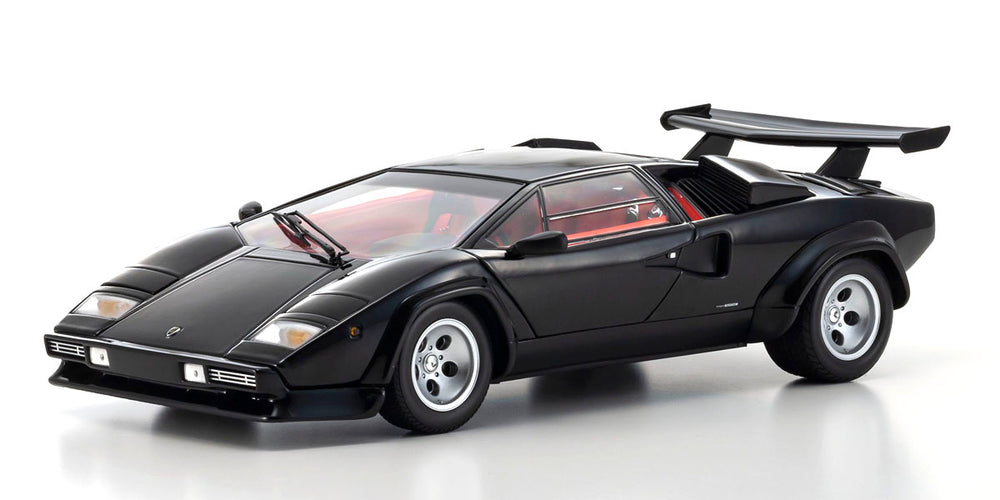 Kyosho 1/18 Scale Lamborghini Countach LP5000 Quattrovalvole Black Model Diecast Car