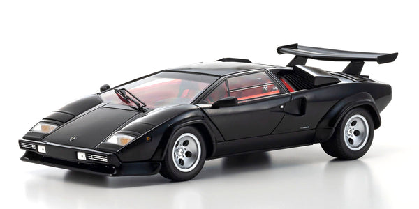 Kyosho 1/18 Scale Lamborghini Countach LP5000 Quattrovalvole Black Model Diecast Car
