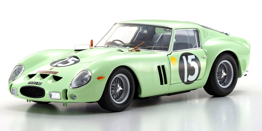 Kyosho 1/18 Ferrari 250GTO 1962 Good Wood #15 (Light Green) Diecast