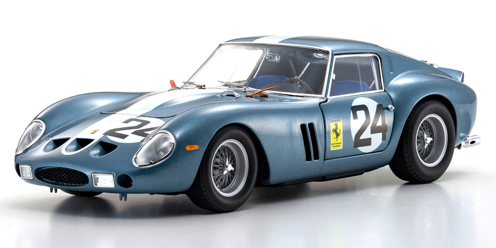 Kyosho 1/18 FERRARI 250GTO 1962 SEBRING #24 (BLUE) Diecast