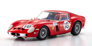 Kyosho 1/18 FERRARI 250GT0 1963 DAYTONA 3H #18 (RED)
