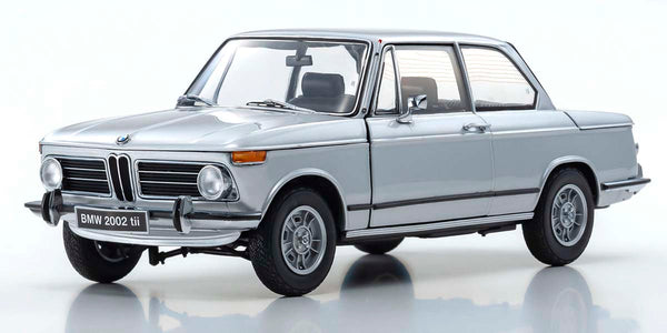 Kyosho 1/18 Scale BMW 2002 Tii Silver Model Diecast Car