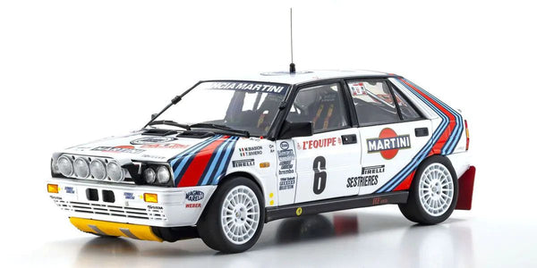KYOSHO ORIGINAL 1/18 Lancia Delta HF 4WD Monte Carlo Team Lancia Martini 1987 #6