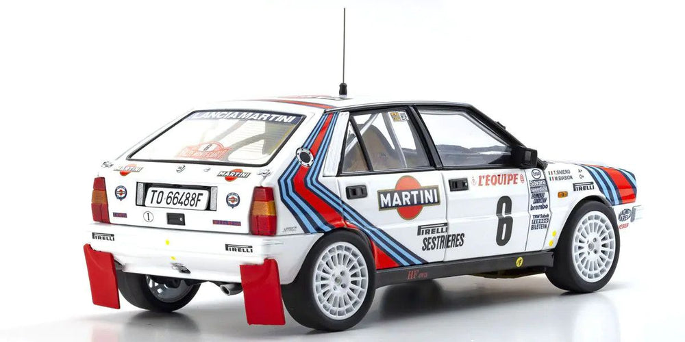 KYOSHO ORIGINAL 1/18 Lancia Delta HF 4WD Monte Carlo Team Lancia Martini 1987 #6