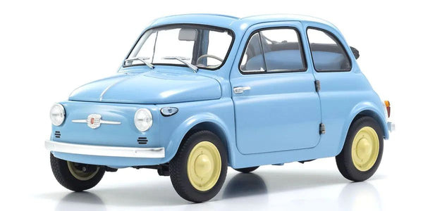 Kyosho ORIGINAL 1/18 Fiat NUOVA 500 (Celeste Blue) Diecast Car