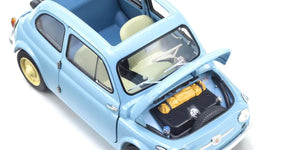 Kyosho ORIGINAL 1/18 Fiat NUOVA 500 (Celeste Blue) Diecast Car