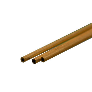 Round Brass Tube: 1/16" OD x 0.014" Wall x 12" Long
