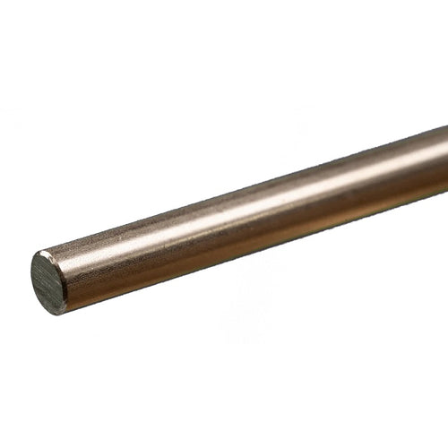 K & S Metals Round Stainless Steel Rod: 1/4" OD x 12" Long