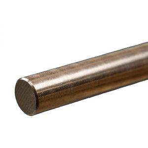 Round Stainless Steel Rod: 1/2" OD x 12" Long