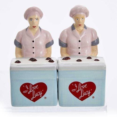 ToyShnip Kurt Adler - I Love Lucy Chocolate Factory Salt and Pepper Shaker Set — Toys & Games