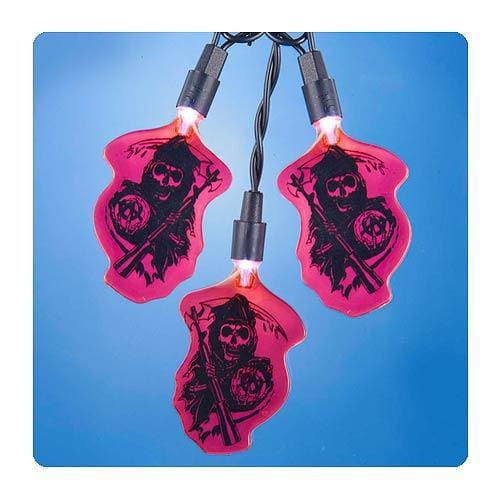 ToyShnip Kurt Adler - Sons of Anarchy Grim Reaper Red Christmas Lights — Toys & Games