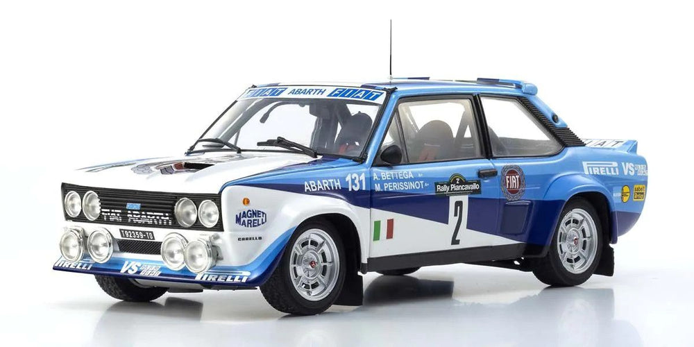 Kyosho 1/18 Scale Fiat 131 Abarth 1981 Pian Cavallo #2 Model
