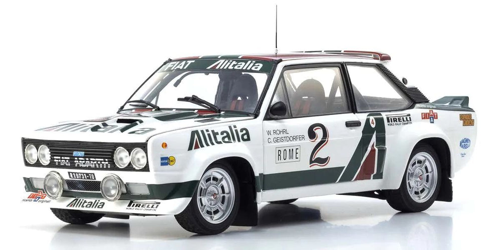 Kyosho 1/18 Scale Fiat 131 Abarth 1978 Monte Carlo #2 Model