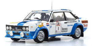 Kyosho 1/18 Scale Fiat 131 Abarth 1980 1000 Lake #1 Model