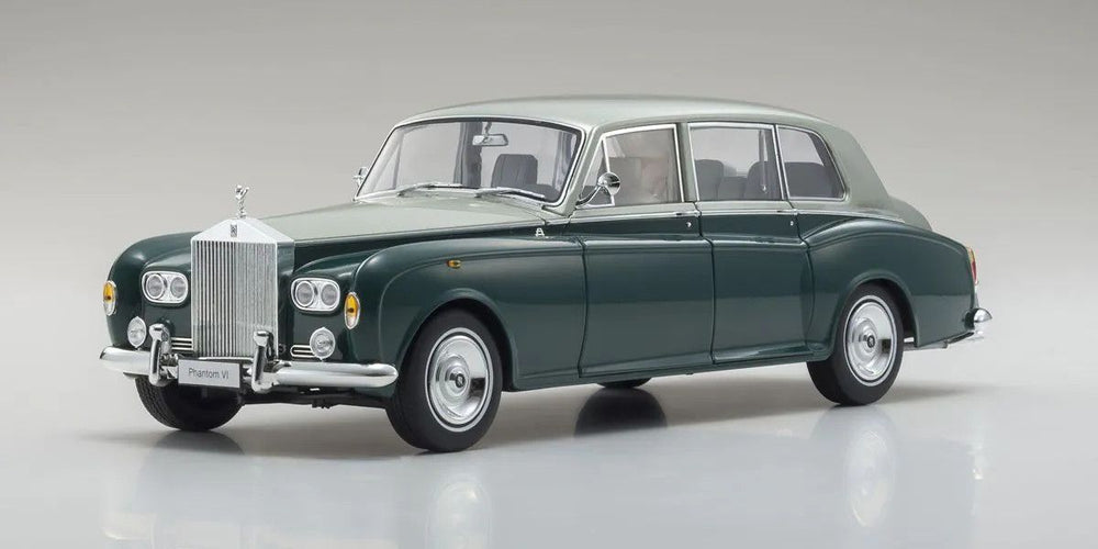 Kyosho 1/18 Scale Rolls Royce Phantom VI Green/Silver Model