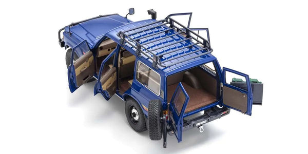 Kyosho 1/18 Scale Toyota Land Cruiser 60 with Optional Parts Blue