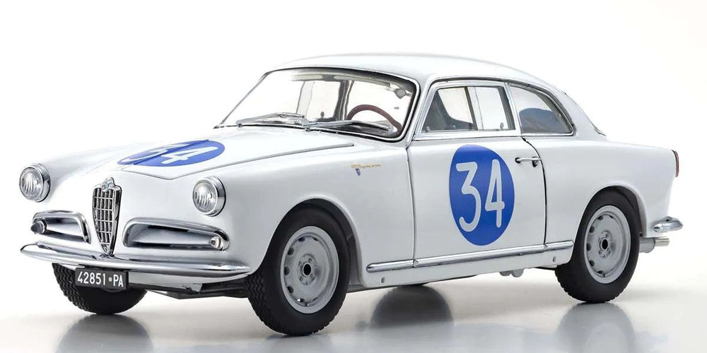 Kyosho 1/18 Scale Alfa Romeo Giulietta SV Targa Florio #34