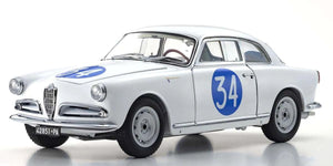 Kyosho 1/18 Scale Alfa Romeo Giulietta SV Targa Florio #34