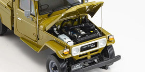 Kyosho 1/18 Scale Toyota Land Cruiser 40 Pickup Olive Model Diecast Car
