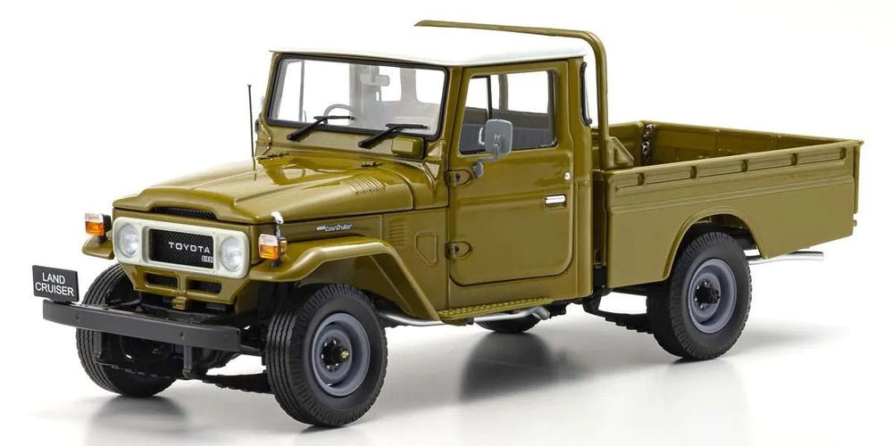 Kyosho 1/18 Scale Toyota Land Cruiser 40 Pickup Olive Model Diecast Car