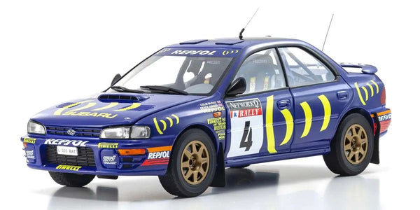 Kyosho 1/18 Scale Subaru Impreza 1994 RAC #4 Model