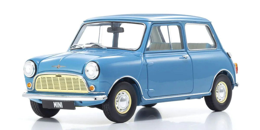 Kyosho 1/18 Scale Morris Mini Minor Clipper Blue Model