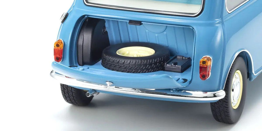 Kyosho 1/18 Scale Morris Mini Minor Clipper Blue Model