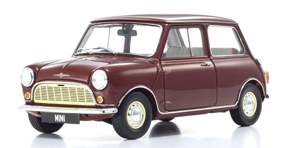 Kyosho 1/18 Scale Morris Mini Minor Cherry Red Model