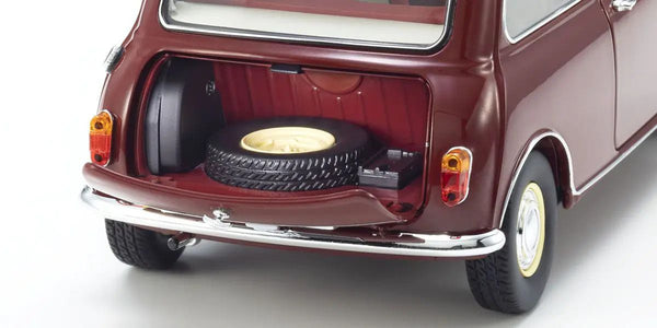 Kyosho 1/18 Scale Morris Mini Minor Cherry Red Model