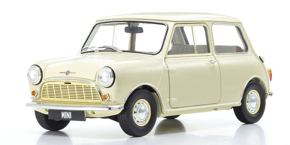 Kyosho 1/18 Scale Morris Mini Minor Old English White Model