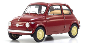 Kyosho 1/18 Fiat Nuova 500 Diecast Model, Coral Red