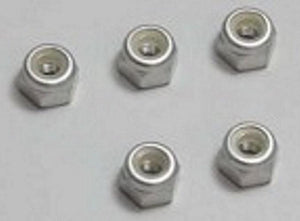 Kyosho 1-N3043NA-S Nut (M3x4.3) Nylon Silver (5)