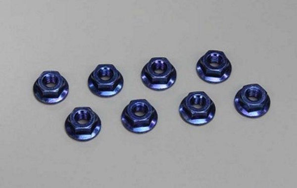 Kyosho 1-N4045F-B Nut (M4x4.5) Flanged (Steel/Blue)