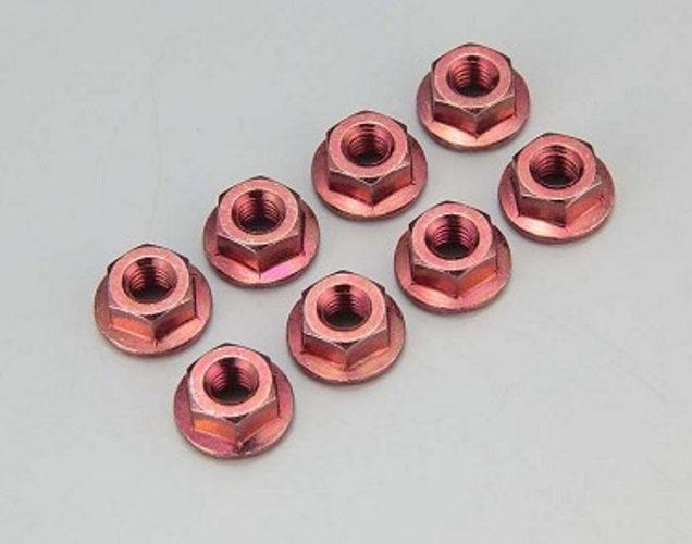 PowerHobby Kyosho 1-N4045F-R Nut (M4x4.5) Flanged (Steel/ Red)