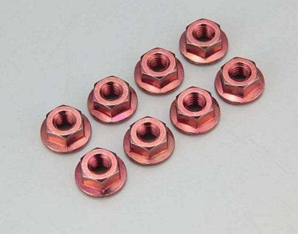 PowerHobby Kyosho 1-N4045F-R Nut (M4x4.5) Flanged (Steel/ Red)