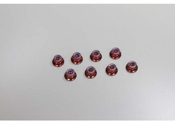 Kyosho 1-N4056FN-R (M4x5.6) Flanged Nylon Nut Set (8)