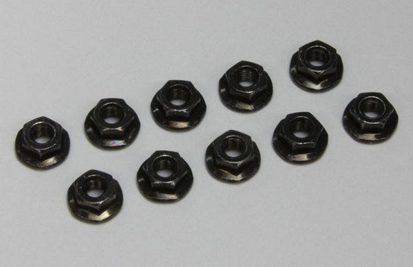 Kyosho 1-N3037F 3x3.7mm Flanged Nut (10)