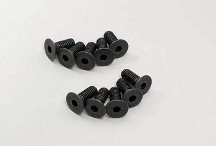 Kyosho 1-S34010H Flat Head Screw (Hex / M4x10 / 10piecs)