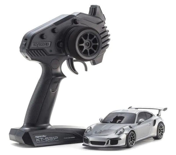 Kyosho 32358S Mini-Z RWD Porsche 911 GTR RS GT MR-04 Readyset, Silber metallic