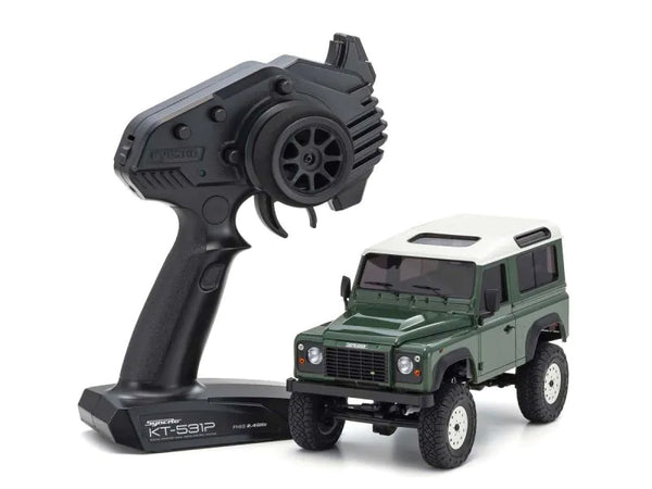 Kyosho Mini-Z 4x4 Series MX-01 ReadySet Landy Rover Defender 90 Coniston Green
