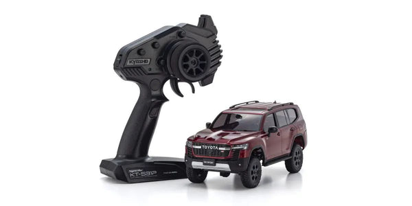 Kyosho Mini-Z 4x4 Toyota Land Cruiser 300 GR Sport MX-01 Readyset, Dark Red Mica Metallic