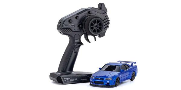 Kyosho MINI-Z AWD NISSAN SKYLINE GT-R R34 V.specⅡNür Metallic Blue